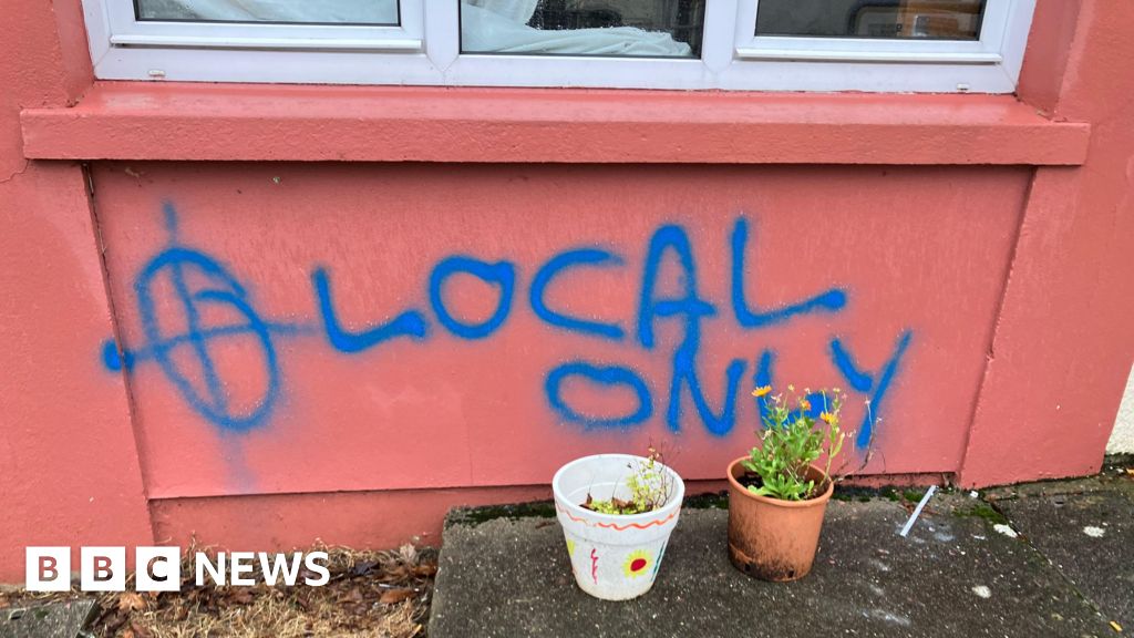 Sudanese family’s home daubed with racist graffiti
