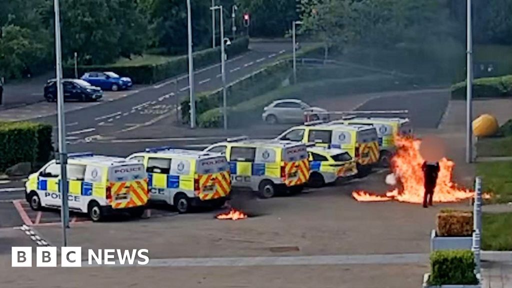 Ex-soldier caught on CCTV in Livingston police station petrol bomb attack