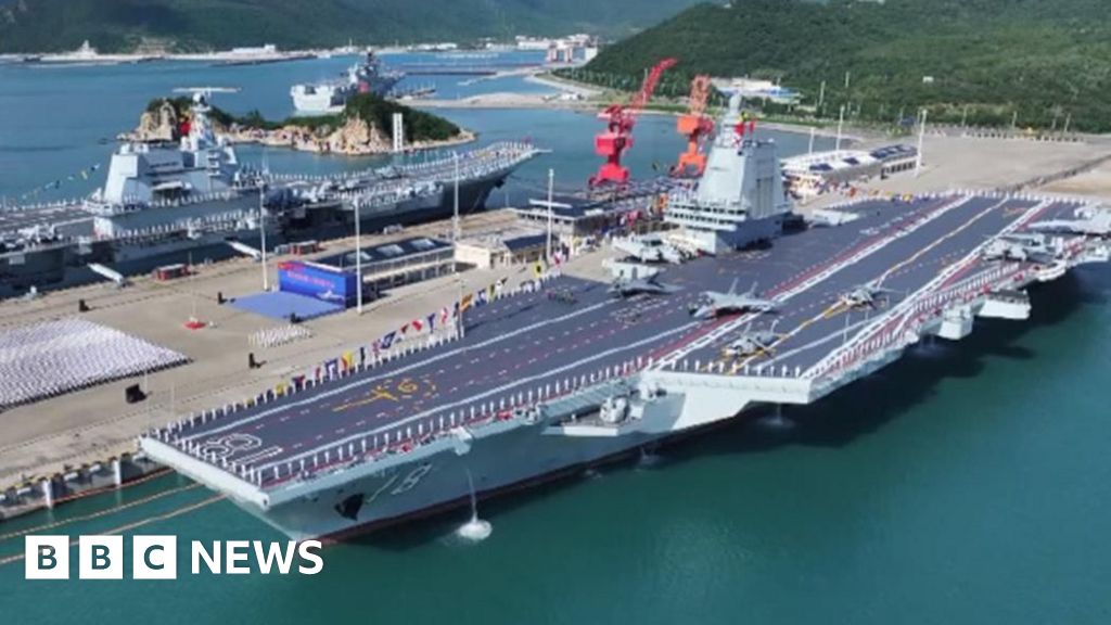 China launches advanced aircraft carrier the Fujian in naval race with the US China launches advanced aircraft carrier the Fujian in naval race with the US