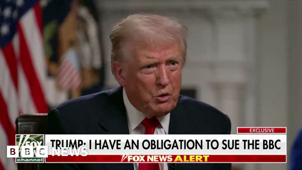 Trump says he has ‘obligation’ to sue BBC over speech edit