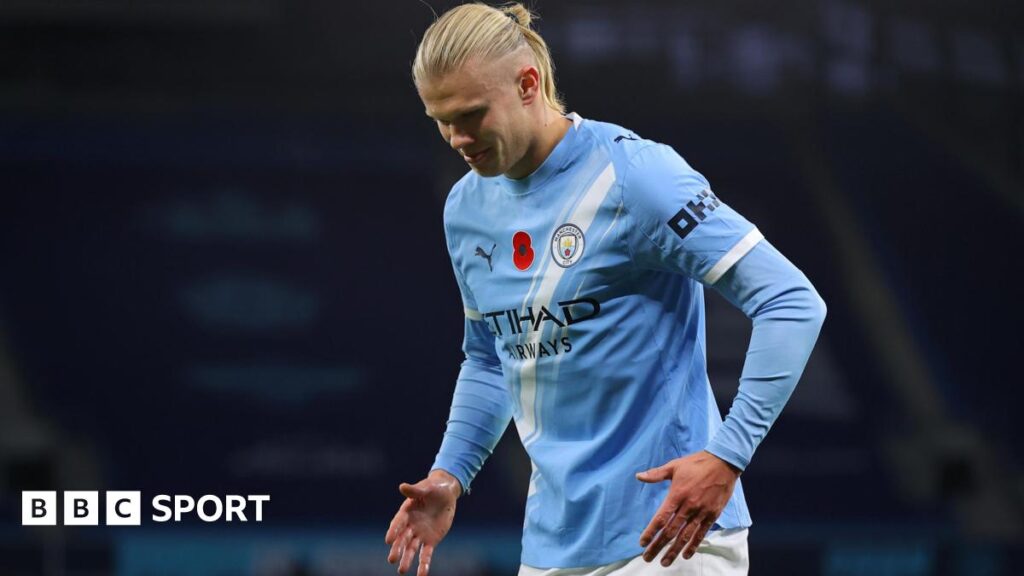 Erling Haaland: Man City’s goal machine returns from malfunction with robot celebration