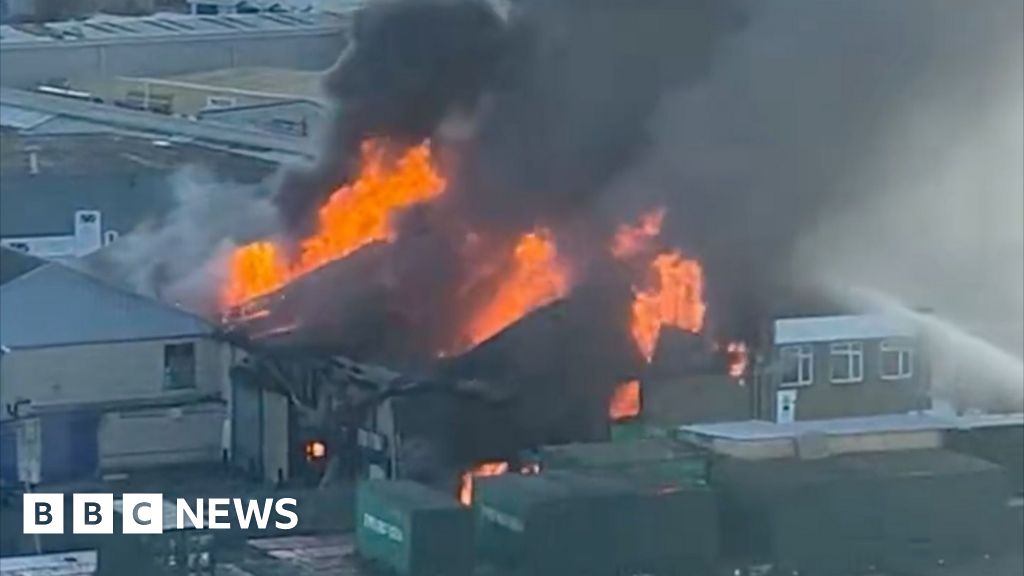 Major incident as fireworks suspected inside Southall warehouse fire