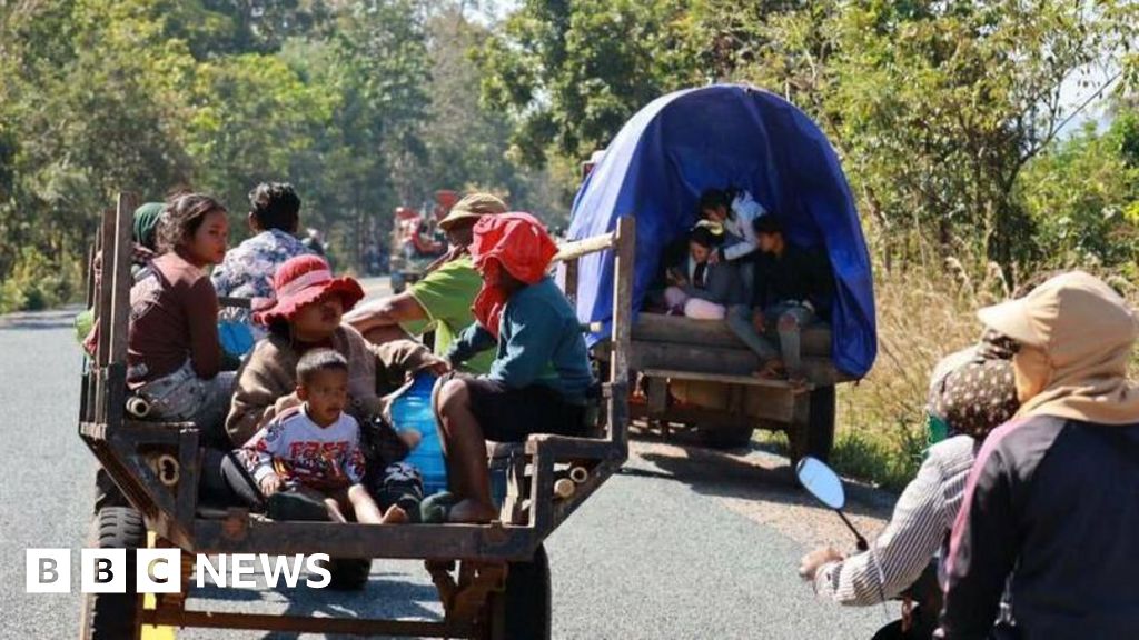 Thousands flee disputed border after deadly clashes and air strikes