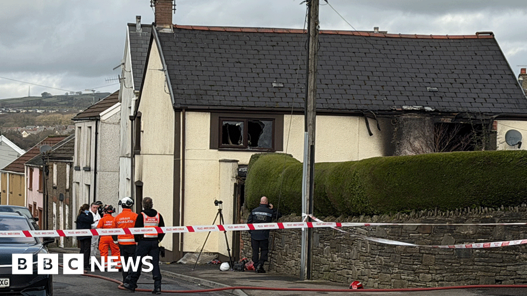 Nelson fire kills two after explosion at Caerphilly house