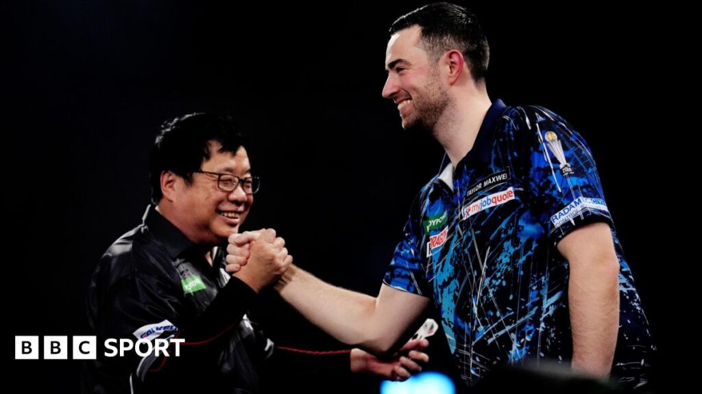 PDC World Championship: Luke Humphries beats Paul Lim but James Wade eliminated