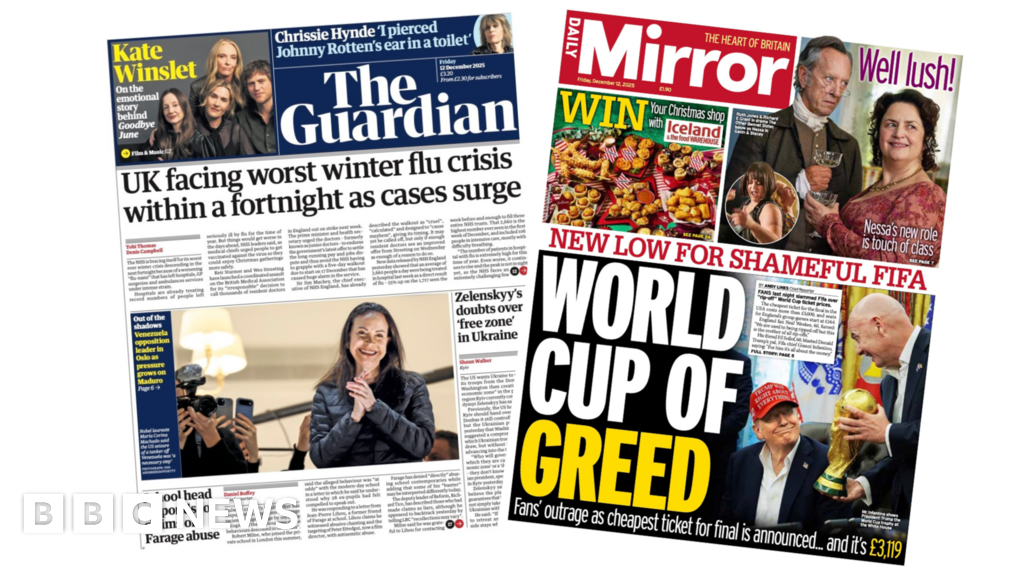 ‘Worst winter flu crisis’ and ‘World Cup of greed’