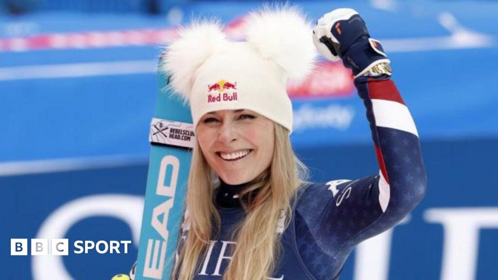 Lindsey Vonn, 41, becomes oldest downhill World Cup winner