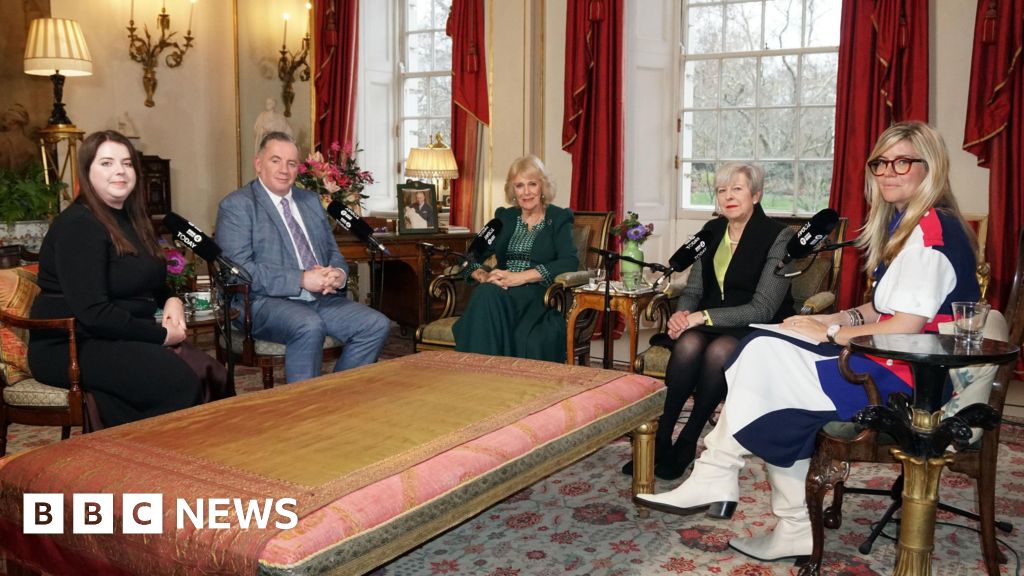 Queen Camilla records special broadcast with John and Amy Hunt Queen Camilla records special broadcast with John and Amy Hunt