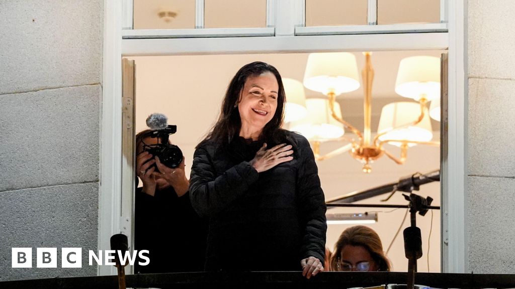 María Corina Machado appears in Oslo after Nobel Peace Prize win