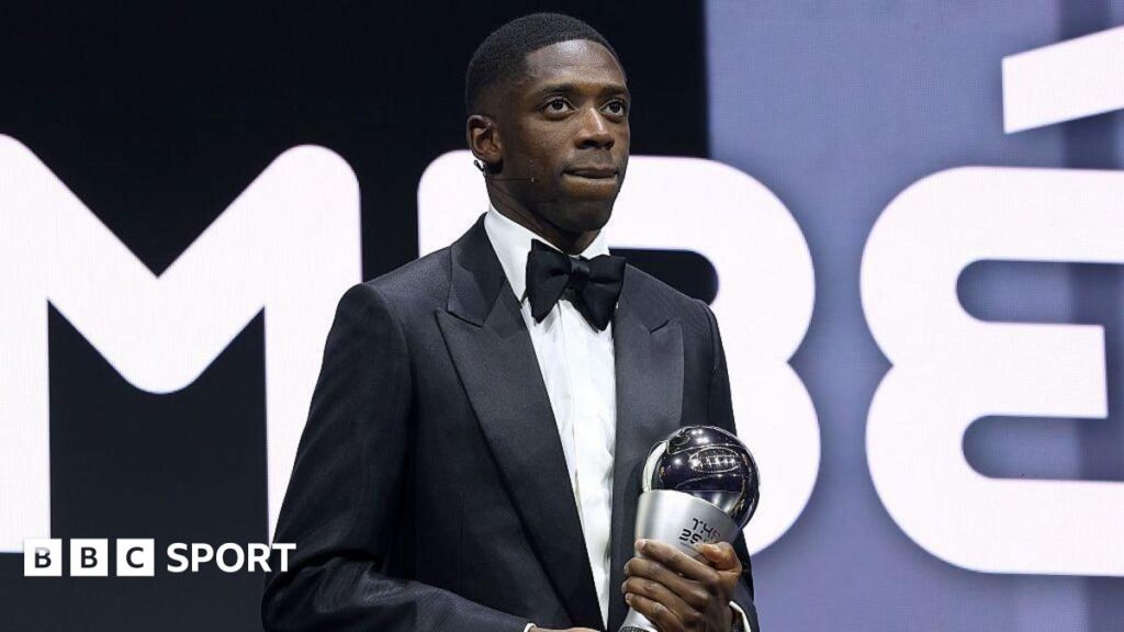 Ousmane Dembele named Fifa Best men’s player of the year Ousmane Dembele named Fifa Best men’s player of the year