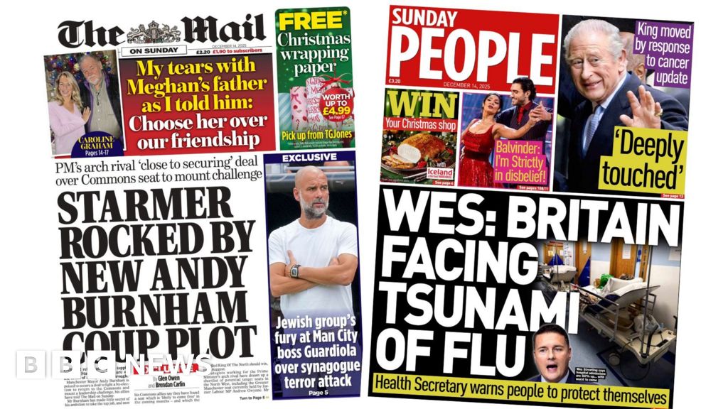 ‘Burnham coup plot’ and UK faces ‘tsunami of flu’