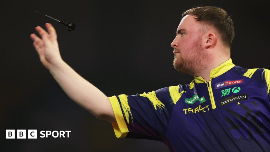 PDC World Darts Championship: Luke Littler beats Darius Labanauskas in first round