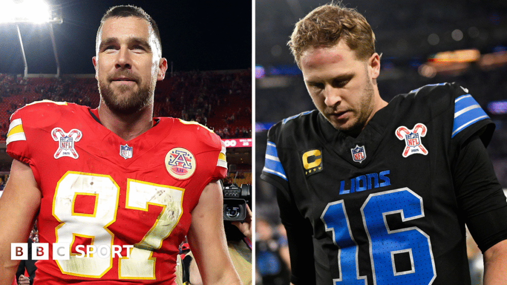 NFL Christmas Day results: Detroit Lions out of play-offs, Broncos beat Chiefs amid Travis Kelce retirement hints