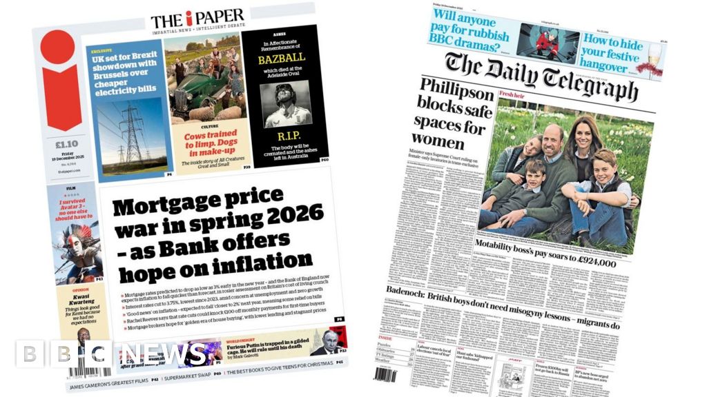 ‘Mortgage price war in spring’ and ‘Fresh heir’