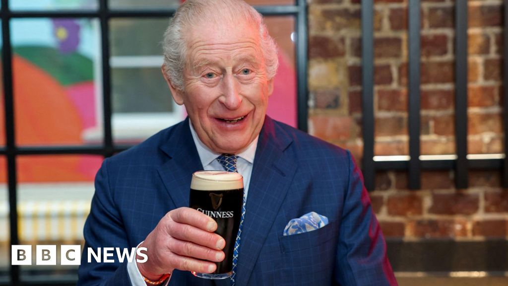 King Charles pours ‘perfect pint’ at new brewery