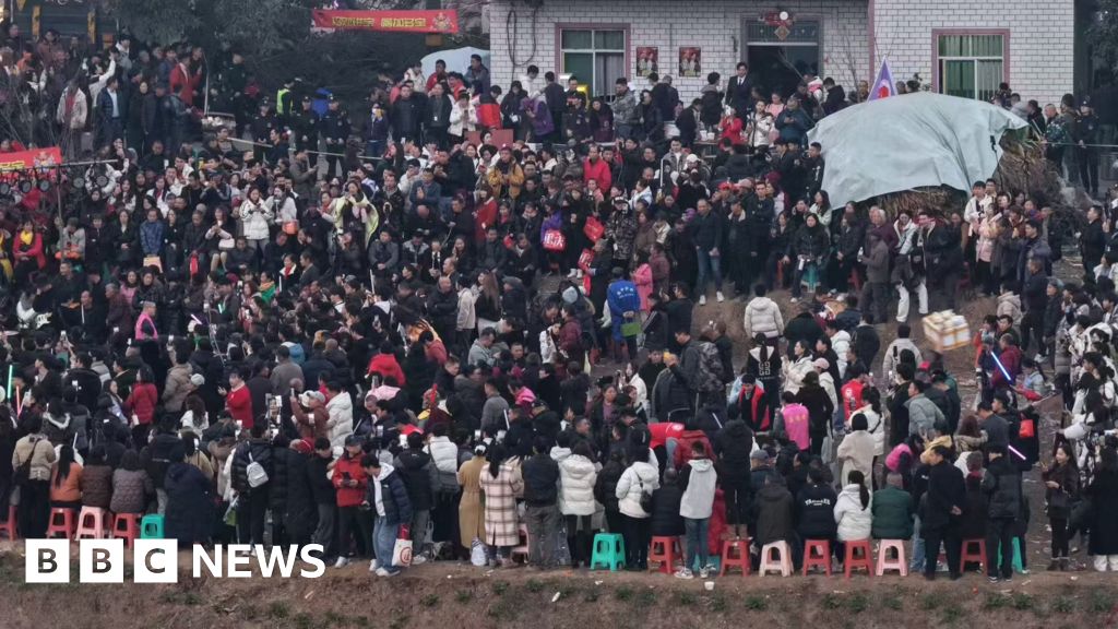 Thousands descend on village after woman’s social media plea