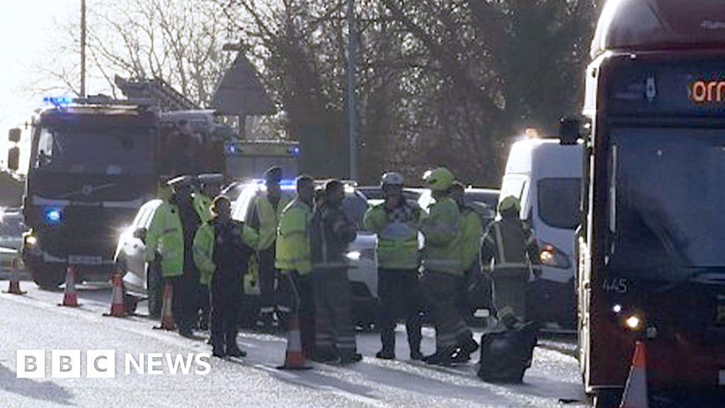 School coach crash with bus leaves 18 injured in Reading School coach crash with bus leaves 18 injured in Reading