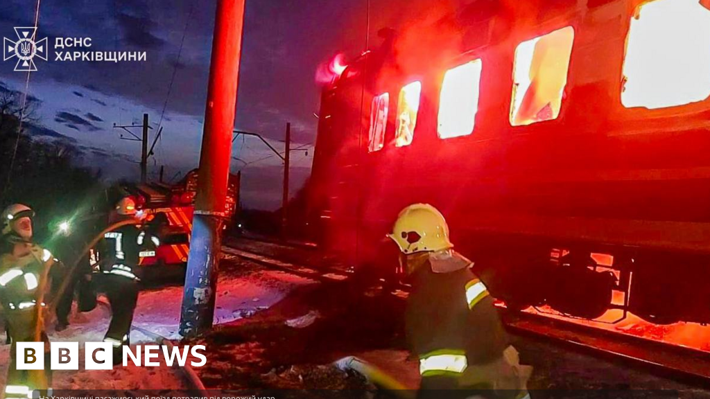 Ukraine’s Zelensky condemns Russian drone strike that killed five on passenger train