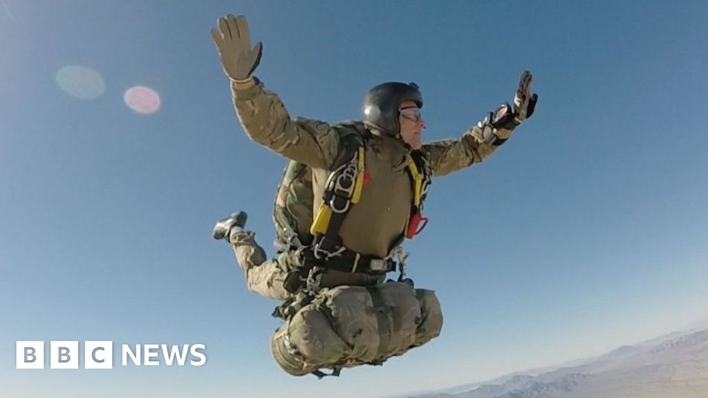 RAF veteran says his life changed forever after jumping out of plane at 5,000ft