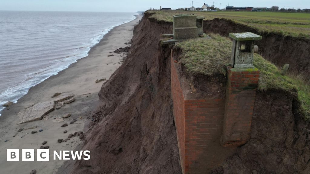 Nuclear bunker nears collapse due to coastal erosion