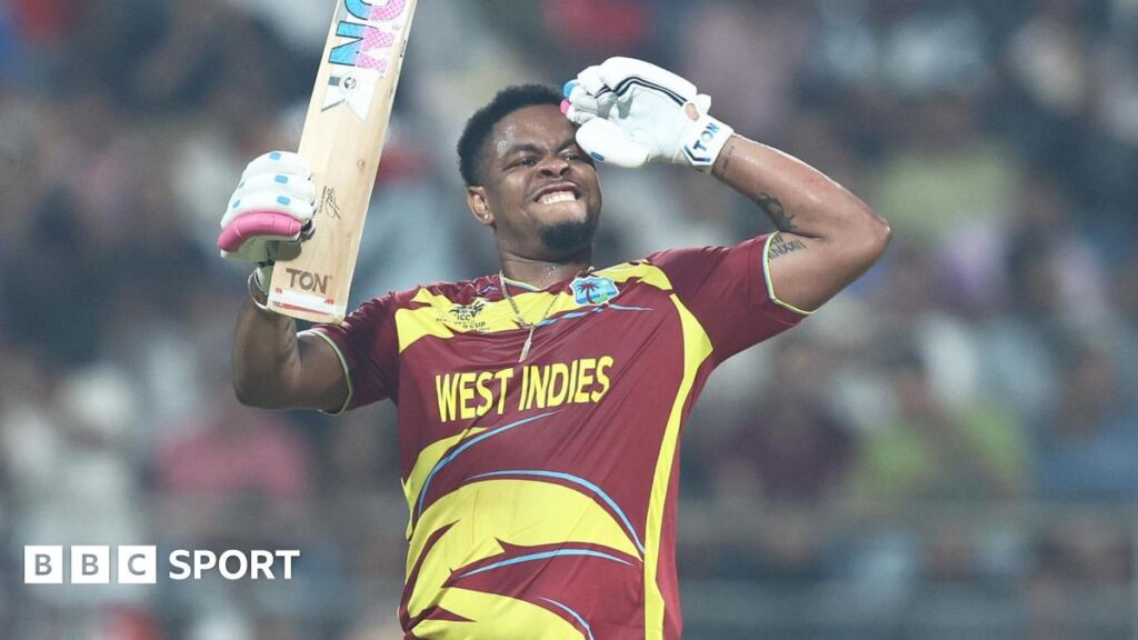 T20 World Cup: Shimron Hetmyer’s rapid 85 helps West Indies start Super 8 stage with 107-win run over Zimbabwe