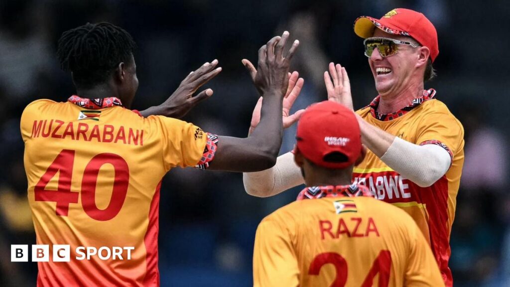 T20 World Cup: Zimbabwe claim 23-run win over Australia as Blessing Muzarabani takes 4-17 T20 World Cup: Zimbabwe claim 23-run win over Australia as Blessing Muzarabani takes 4-17