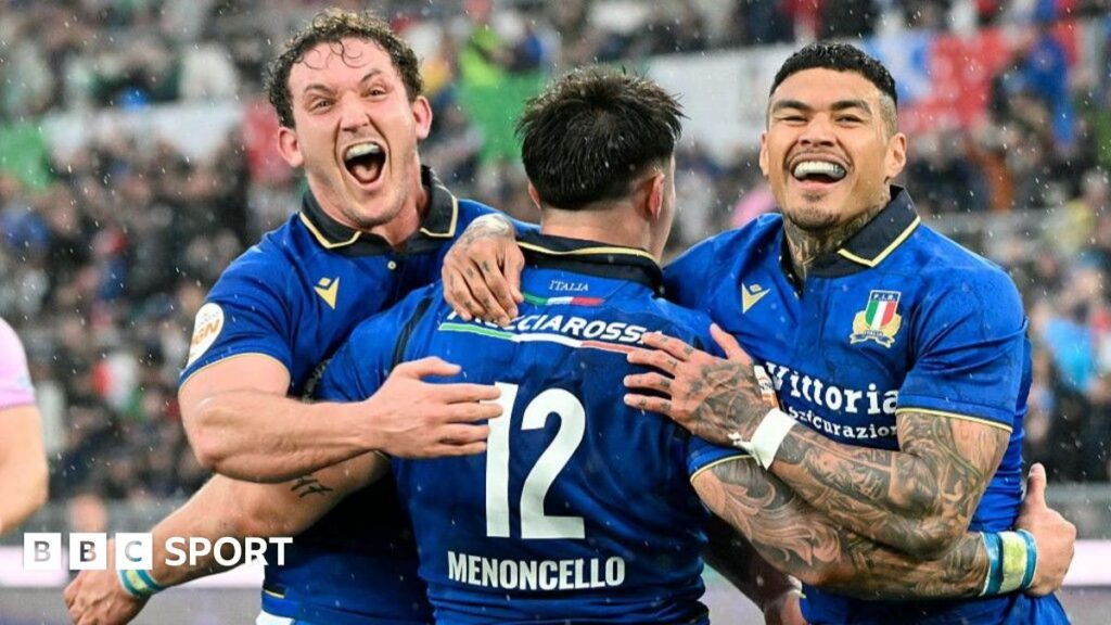 Six Nations: Italy punish lacklustre Scotland in Rome rain