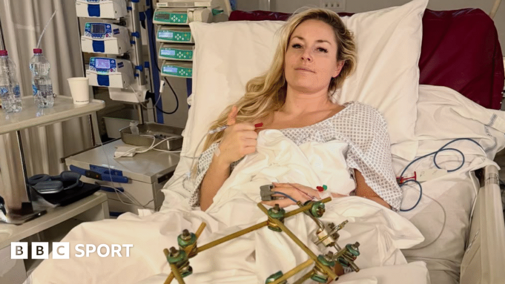 Lindsey Vonn: American skier has third surgery after Winter Olympics crash