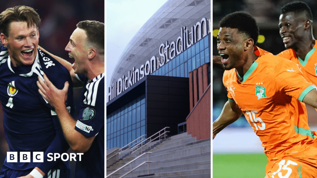 Why are Scotland playing Ivory Coast in Liverpool?