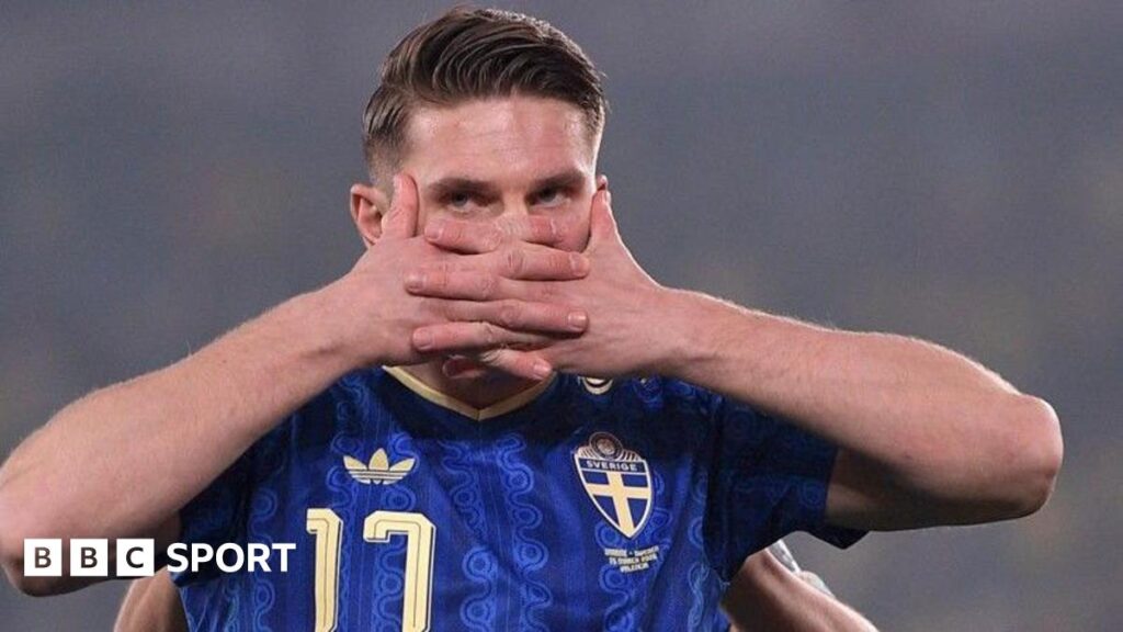 World Cup play-offs: Viktor Gyokeres hat-trick sends Sweden through as Kosovo keep World Cup dream alive