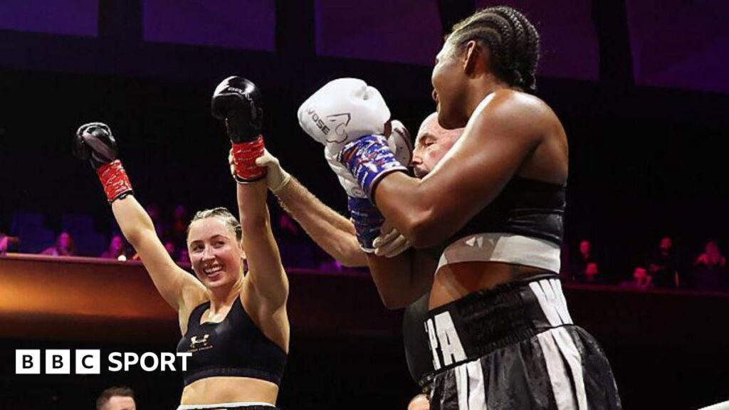 Jade Jones: Boxing debut win for Olympic taekwondo champion Jade Jones: Boxing debut win for Olympic taekwondo champion
