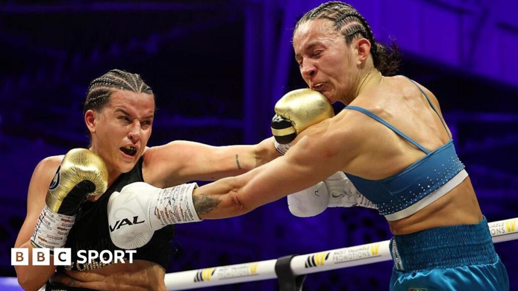 Cameron vs Kotaskova: Classy Chantelle Cameron becomes two-weight world champion