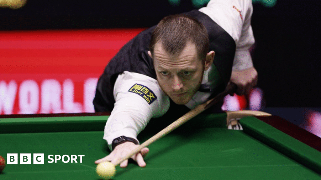 2026 World Snooker Championship: Mark Allen recovers to beat Zhang Anda at Crucible
