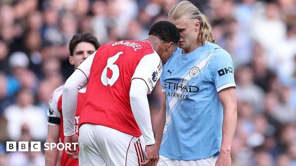Man City 2-1 Arsenal: Should Gabriel have been sent off for Erling Haaland clash?