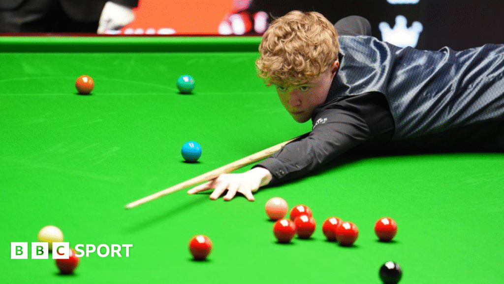 World Snooker Championship 2026: Stan Moody, 19, leads 2024 champion Kyren Wilson at Crucible