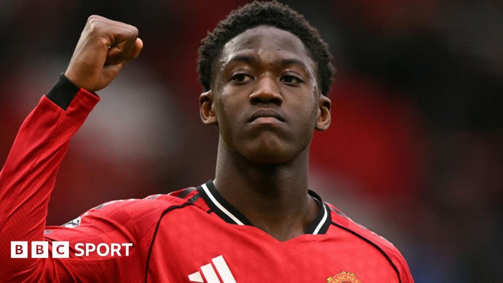 Kobbie Mainoo: Manchester United midfielder signs new contract until 2031