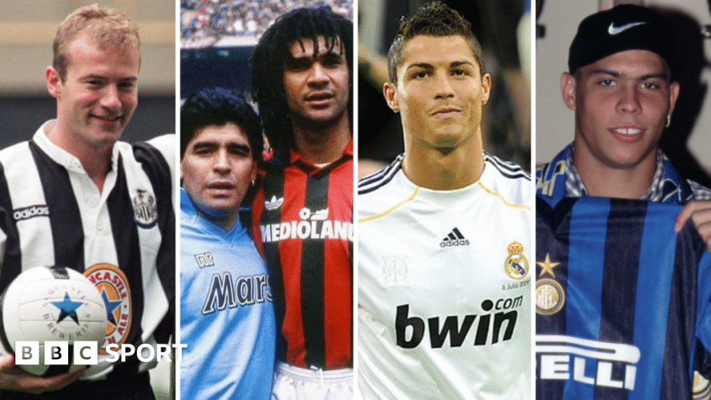 Ronaldo, Maradona, Gullit, Shearer, Baggio: Ranking the most successful world record transfers of the past 50 years